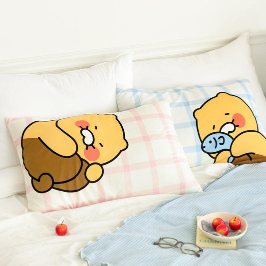 Kakao Friends: Choonsik Cooling Summer Pillow Cover (2 set)- 춘식이 쿨링 여름 베게 커버 2개 세트