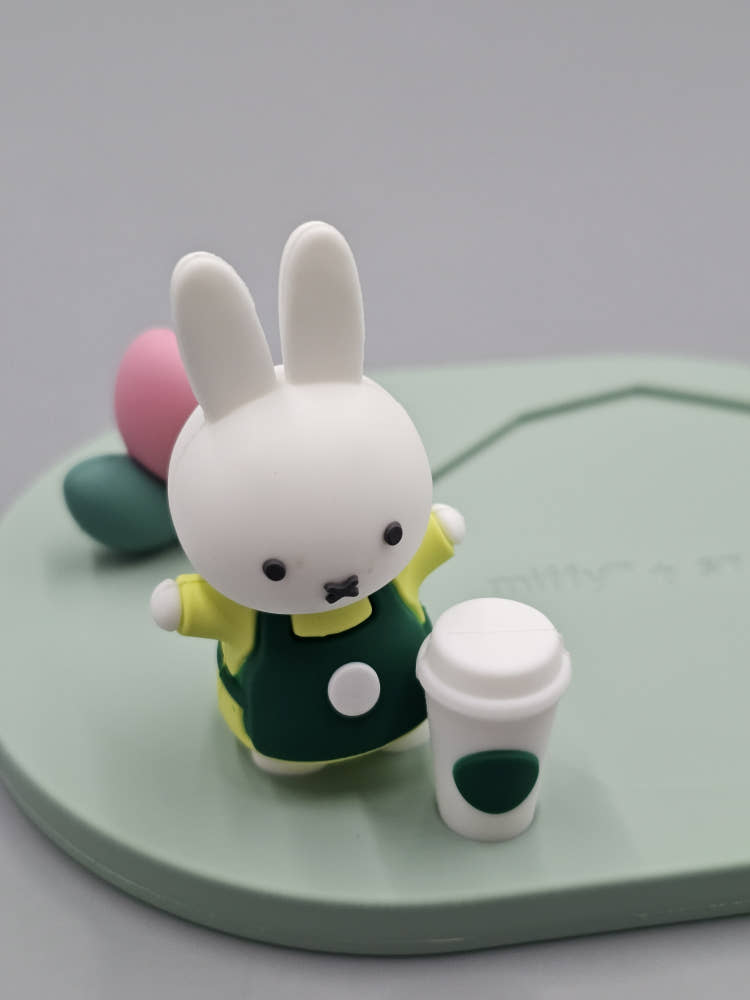 [STARBUCKS X MIFFY] 70th Year Forever Miffy Figure Coaster - 포에버 미피 피규어 코스터