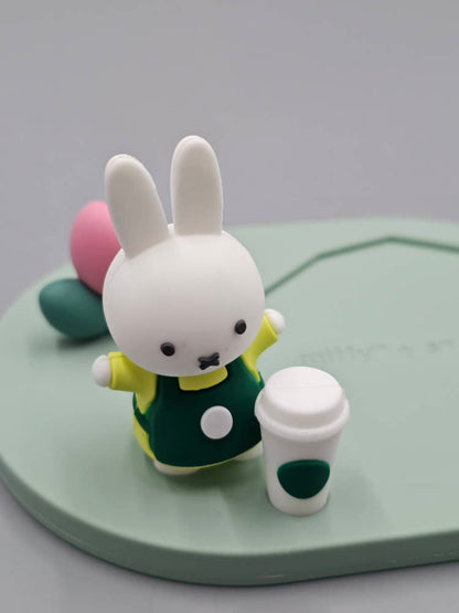 [STARBUCKS X MIFFY] 70th Year Forever Miffy Figure Coaster - 포에버 미피 피규어 코스터