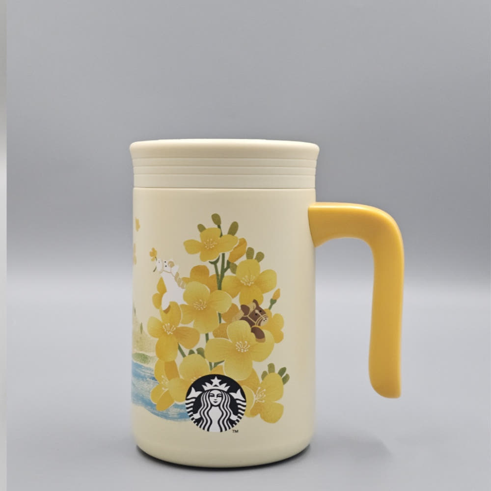 [K-Starbucks] Jeji Island Special Edition Flower Tumbler - 스타벅스 제주 유채꽃 스페셜 에디션 유채꽃 주리 텀블러 503ml