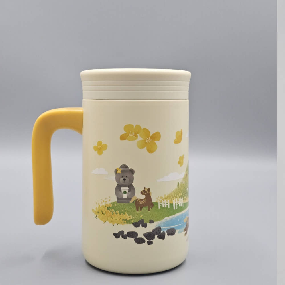 [K-Starbucks] Jeji Island Special Edition Flower Tumbler - 스타벅스 제주 유채꽃 스페셜 에디션 유채꽃 주리 텀블러 503ml