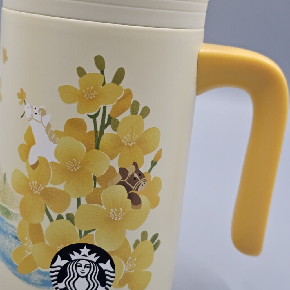 [K-Starbucks] Jeji Island Special Edition Flower Tumbler - 스타벅스 제주 유채꽃 스페셜 에디션 유채꽃 주리 텀블러 503ml