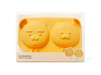 Kakao Friends: Silicone Ice Cream Mold - Ryan & Choonsik 라이언 춘식이 실리콘 아이스크림 틀