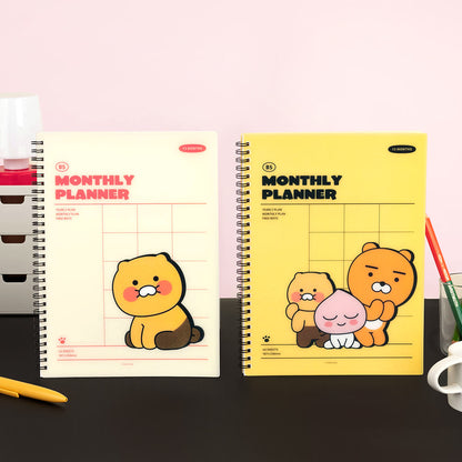 [KAKAO FRIENDS] B5 Monthly Planner 2 types - 카카오 B5 먼슬리 스프링 플래너 만년형2 종