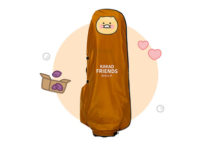 [KAKAO FRIENDS] Choonsik Travel Golf Bag Cover -춘식이 골프 항공 커버