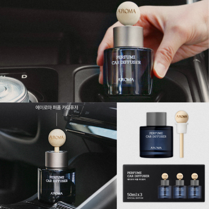 [A'roma] Car Diffuser, Air Refresher 50ml x 3ea - 에이로마 차량용 디퓨저, 방향제 50ml x 3개