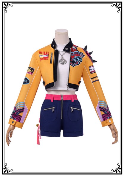 [KDH] Rumi Women’s Full Costume Set – Includes Jacket, Vest, Necklace, and Pants for Cosplay or Events - 루미 여성용 풀 코스튬 세트 - 코스프레 또는 이벤트용 재킷, 조끼, 목걸이, 바지 포함