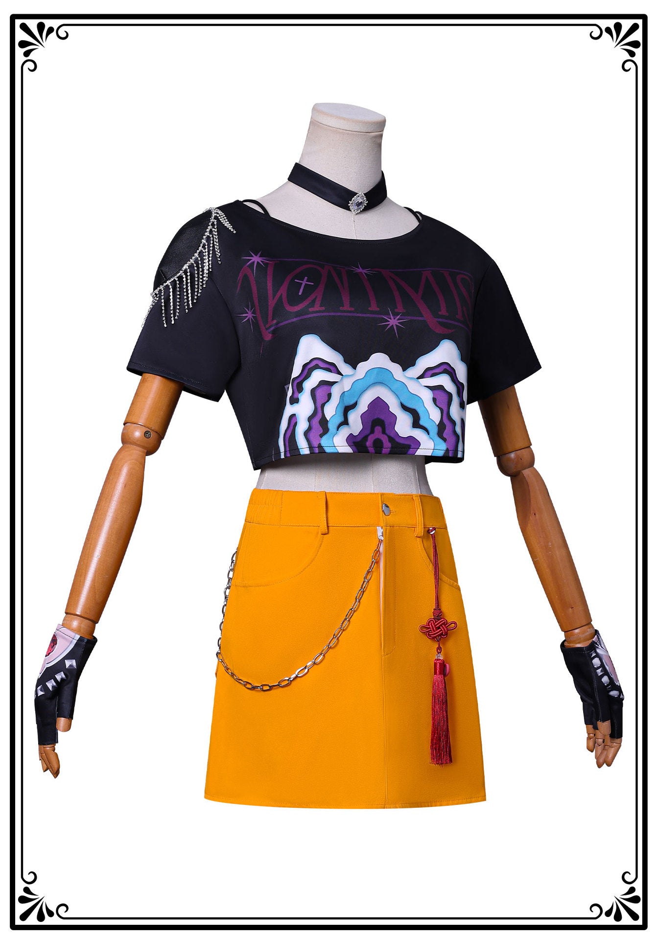 [KDH] Mira Women’s Full Costume Set – Includes Jacket, Vest, Necklace, and Pants for Cosplay or Events - 미라 여성용 풀 코스튬 세트 - 코스프레 또는 이벤트용 재킷, 조끼, 목걸이, 바지 포함