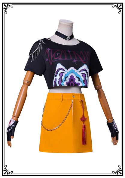 [KDH] Mira Women’s Full Costume Set – Includes Jacket, Vest, Necklace, and Pants for Cosplay or Events - 미라 여성용 풀 코스튬 세트 - 코스프레 또는 이벤트용 재킷, 조끼, 목걸이, 바지 포함