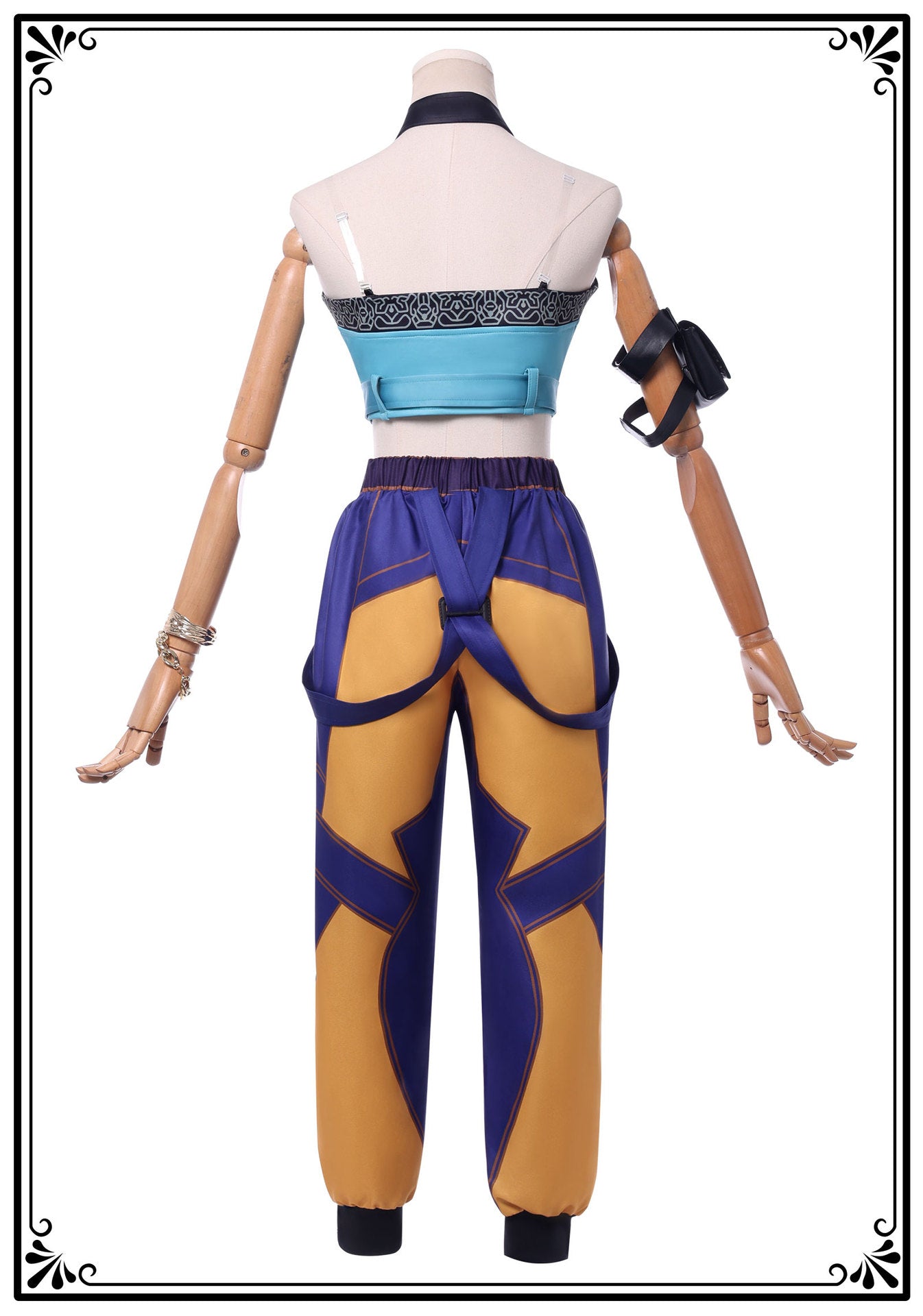 [KDH] Zoey Women’s Full Costume Set – Includes Jacket, Vest, Necklace, and Pants for Cosplay or Events - 조이 여성용 풀 코스튬 세트 - 코스프레 또는 이벤트용 재킷, 조끼, 목걸이, 바지 포함