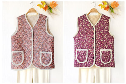김장조끼, 레트로 패션, 할머니 패션, 랜덤칼라 배송 - Kimchi Kimjang Vest, Korean Retro Fasion Random Color