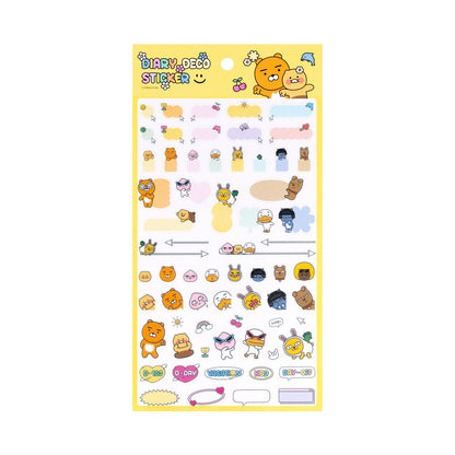 KAKAO FRIENDS: Say Cheese Waterproof Mini Diary Decor Sticker - 세이치즈 방수 미니 다이어리 데코 스티커