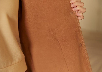 [KAKAO FRIENDS] Floofy Friends Choonsik Long Fleece Vest - 춘식이 롱 양털 조끼, 수면 조끼