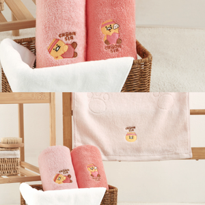 KAKAO FRIENDS - Premium Towel Set (Choonsik) - 40cm x 80cm (15.8