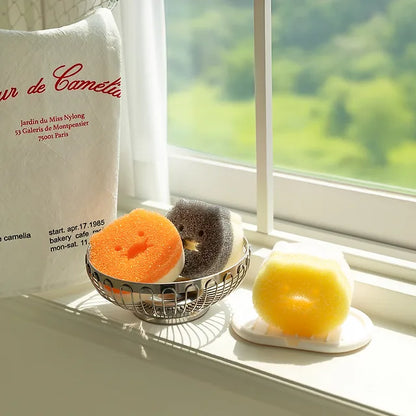 [KAKAO FRIENDS] Both Sided (Sponge&Scrub) Kitchen Choonsik Scrub 3 Colors - 춘식이 주방 설겆이 스펀지 & 수세미 3종