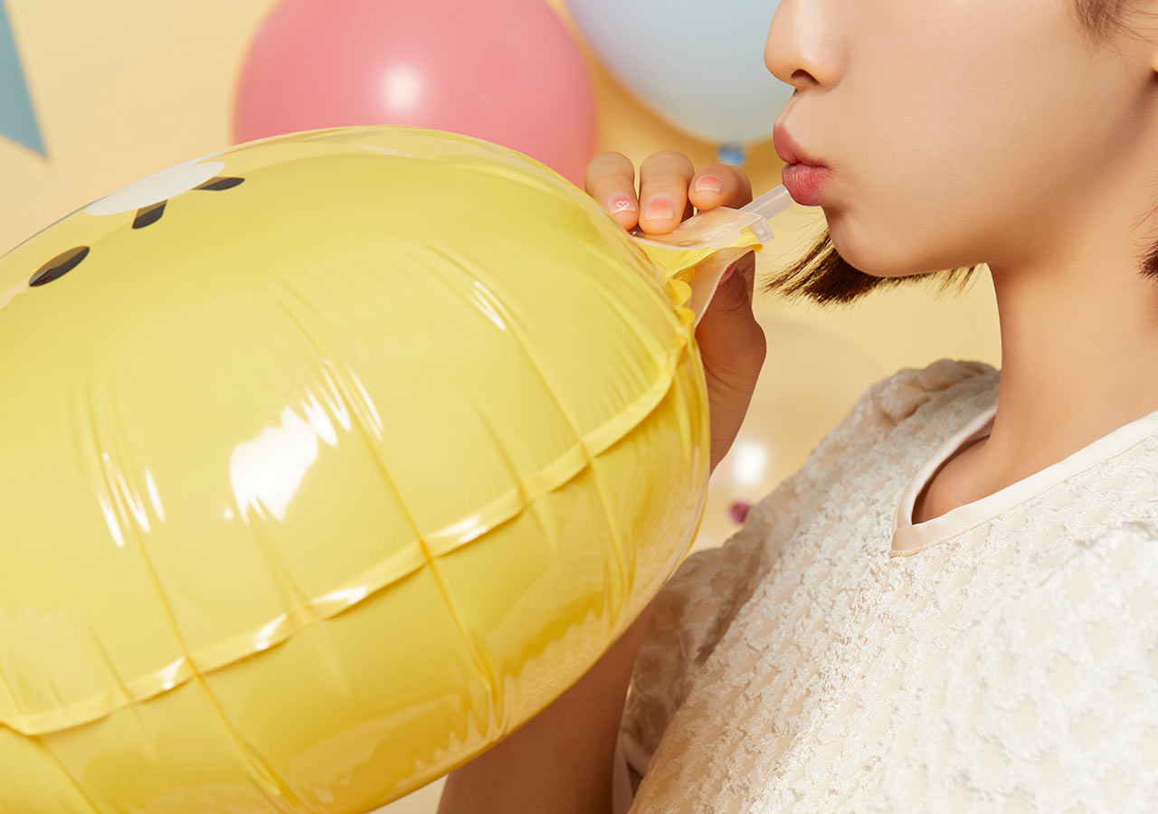 [KAKAO FRIENDS] Bling Party Cone Hat Face Balloon 2P Choonsik