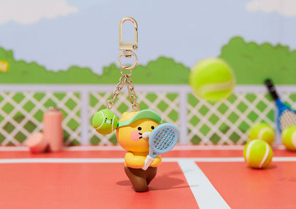 [KAKAO FRIENDS] Choonsik Sports Tennis Keyring - 춘식이 스포츠 테니스 키링