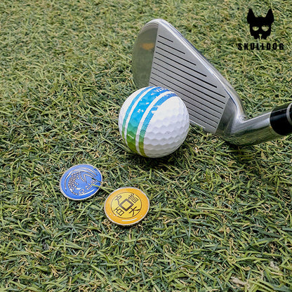 K Coin Golf Ball Marker with Magnetic Clip -골프 코인 동전 볼마커 모자부착 자석클립 포함