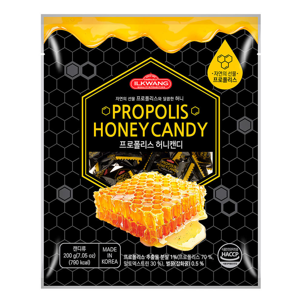 [IL KWANG] Propolis Honey Candy 200g - 일광 프로폴리스 허니 캔디 200g