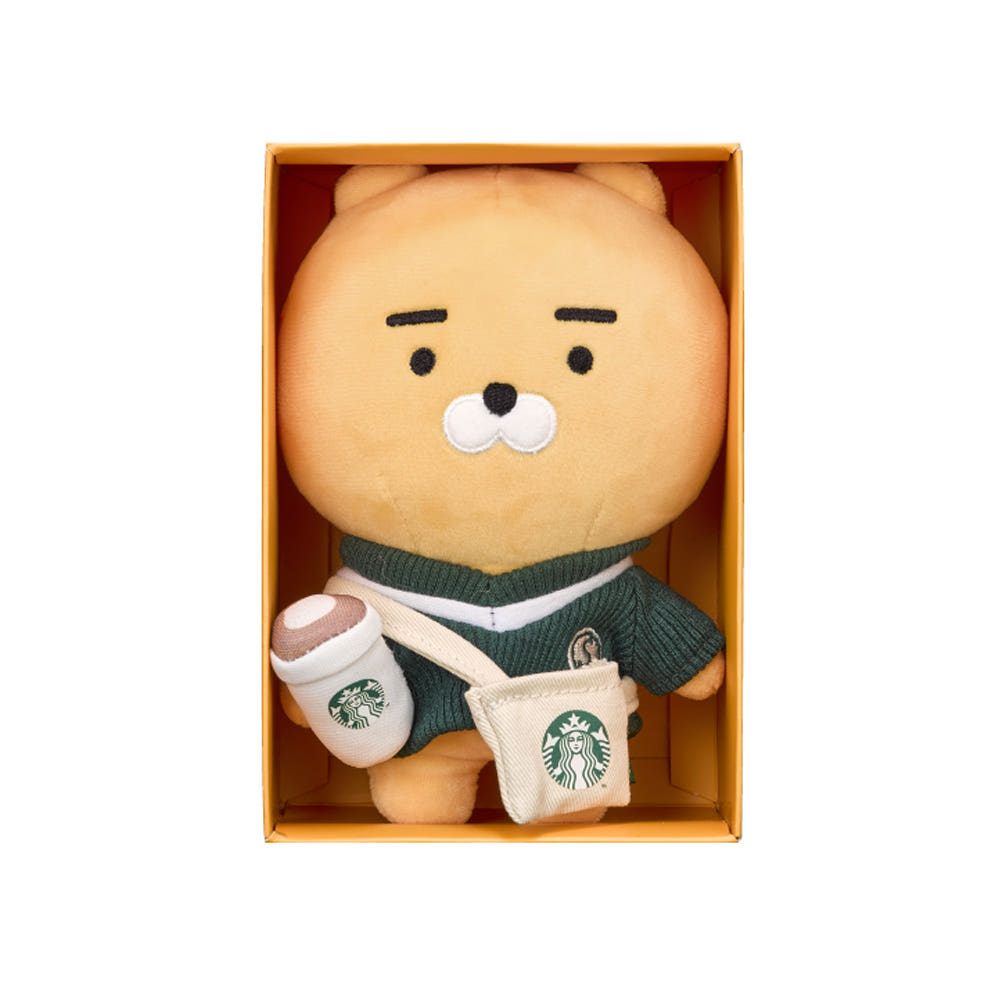 K- Starbucks x Kakao Friends] My Buddy Ryan Keychain - 한국