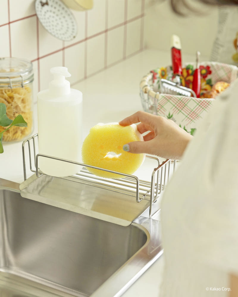 [KAKAO FRIENDS] Both Sided (Sponge&Scrub) Kitchen Choonsik Scrub 3 Colors - 춘식이 주방 설겆이 스펀지 & 수세미 3종