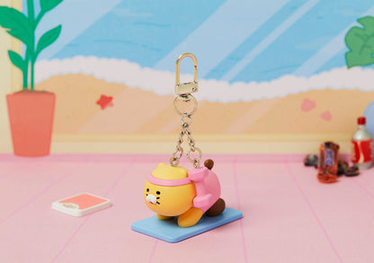 [KAKAO FRIENDS] Choonsik Sports Yoga Keyring - 춘식이 스포츠 요가 키링