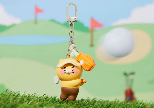 [KAKAO FRIENDS] Choonsik Sports Golf Keyring - 춘식이 스포츠 골프 키링