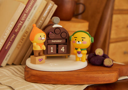 Kakao Friends: Desk Blocks Calendar - Ryan&Choonsik 라이언 춘식이 피규어 만년 달력