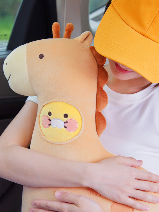 [KAKAO FRIENDS] Hug Giraffe Seatbelt Pillow Choonsik - 허그 기린 안전벨트 필로우 춘식이
