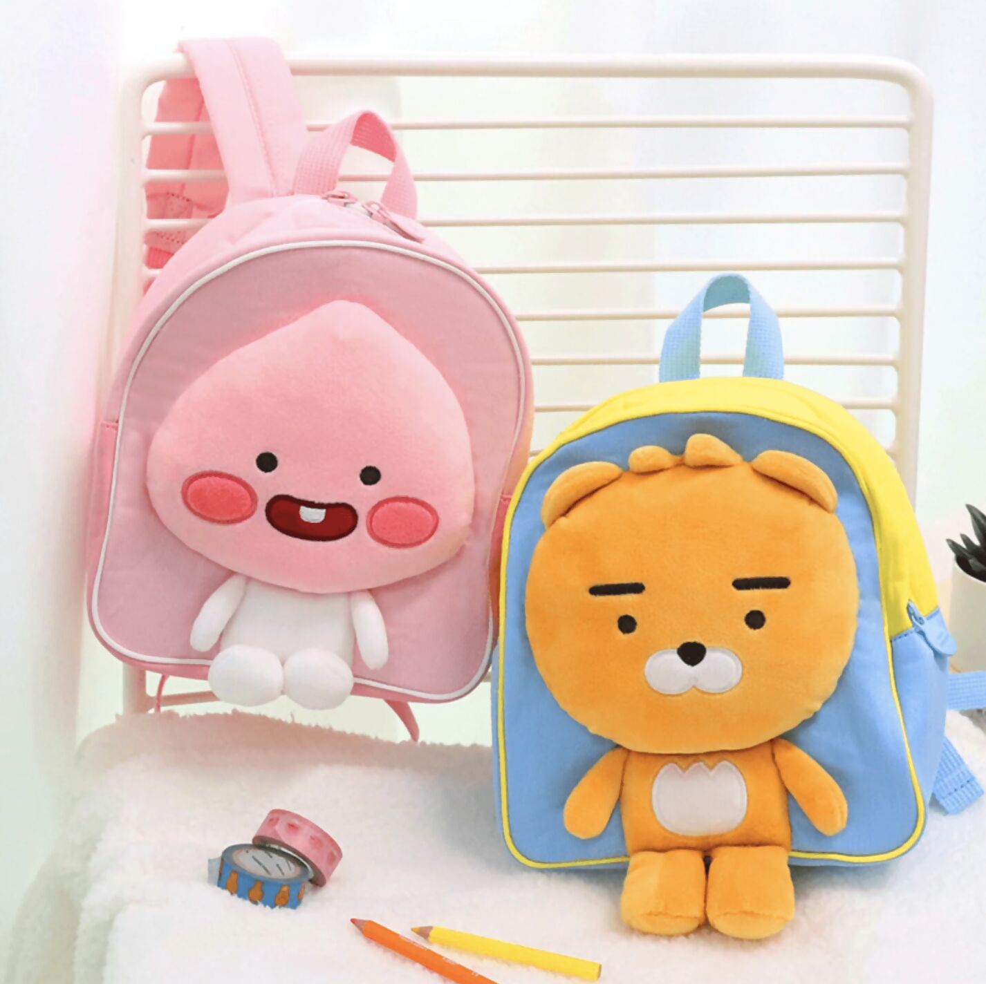 Kakao Friends: Kids Doll Backpack Ryan 키즈 인형 백팩