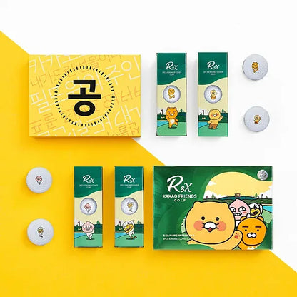[KAKAO FRIENDS] R3X Hands-Up Friends Edition Golf Balls (Dozen) - R3X 핸즈업 프렌즈 에디션 골프공