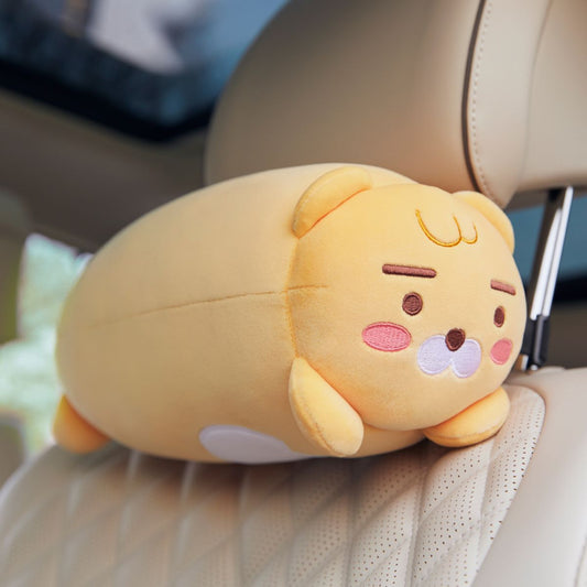 Kakao Friends: Car Cylinder Neck Cushion Little Ryan 편안한 차량용 목쿠션_리틀라이언