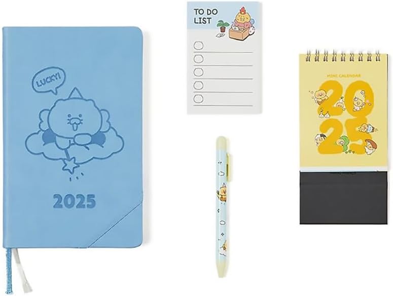 KAKAO 2025 Calendar and Planner (2025 Planner + Calendar + Mini Memo + Pen)