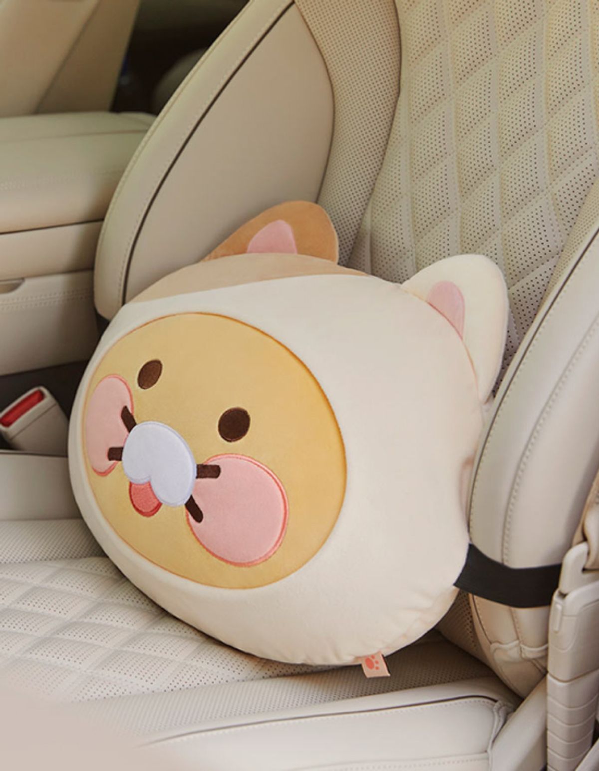 Kakao Friends: Car Seat Back Cushion Choonsik 냥냥고양이 등쿠션_춘식이