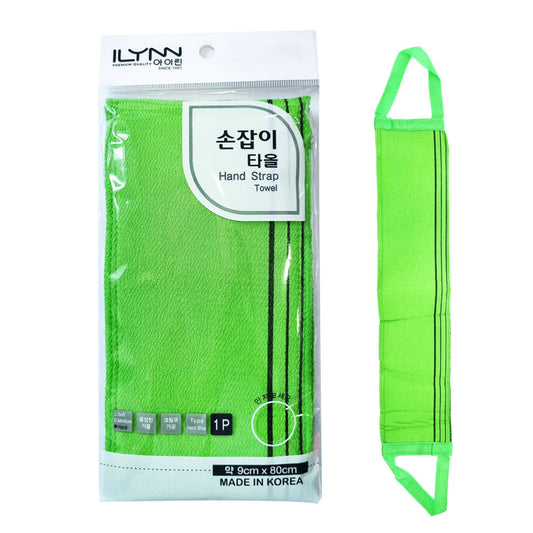 Korean Long Bath Scrub Towel with Handle - 국산 등밀이용 손잡이 이태리 타올