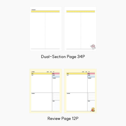 [KAKAO FRIENDS] B5 Monthly Planner 2 types - 카카오 B5 먼슬리 스프링 플래너 만년형2 종