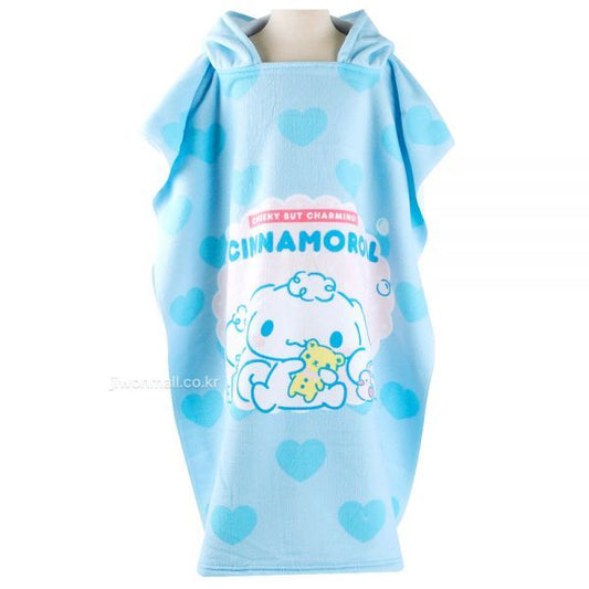 SANRIO Cinanmoroll Pancho Shower Gown (Beach Gown) 산리오 시나모롤 판초후드 샤워가운(비치가운)