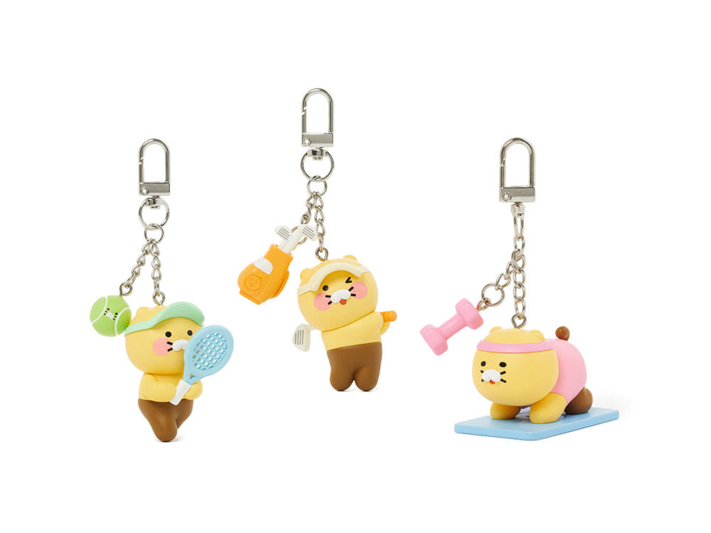 [KAKAO FRIENDS] Choonsik Sports Tennis Keyring - 춘식이 스포츠 테니스 키링