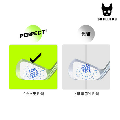 Golf Impact, Sweet Spot & Consistency Analysis Sticker 10pcs - 골프 타점 스티커 10장