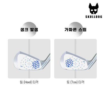 Golf Impact, Sweet Spot & Consistency Analysis Sticker 10pcs - 골프 타점 스티커 10장