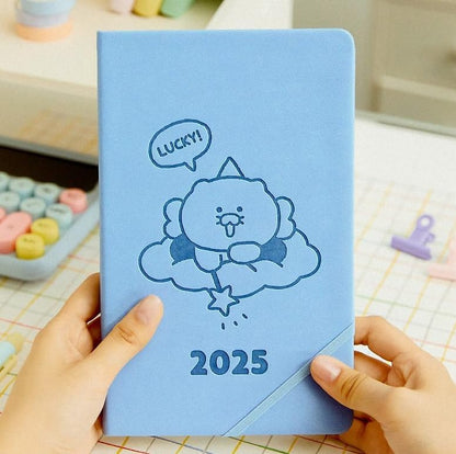 KAKAO 2025 Fairy Diary & Calandar Set (2025 Planner + Calendar + Mini Memo + Pen)