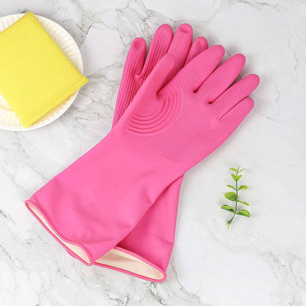 Brilliant Kitchen Rubber Gloves with No Right or Left Sides (M, L) - 오른손 왼손 구분없는 양손 고무장갑 (중, 대)