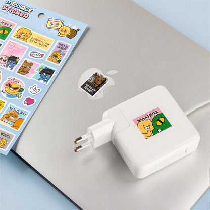 KAKAO FRIENDS: Say Cheese Waterproof Diary Message Sticker 2pc Set  - 세이치즈 방수 다이어리 메세지 스티코 2pc 세트