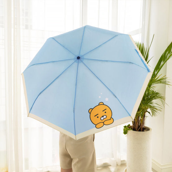 Kakao Friends: Foldable Umbrella  (Non-Automatic) Ryan 라이언 3단 수동 우산