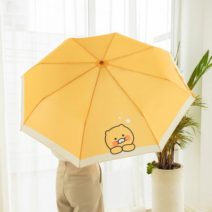 Kakao Friends: Foldable Umbrella  (Non-Automatic) Ryan 라이언 3단 수동 우산