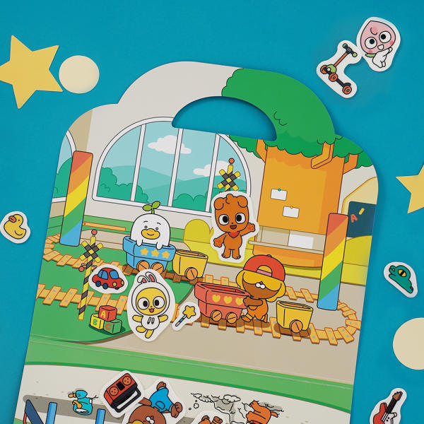 [KAKAO FRIENDS] Kids Soft Sticker Book - 카카오프렌즈 키즈 말랑말랑 스티커북