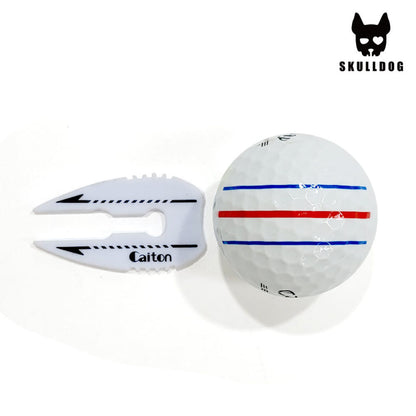 Height Adjusting Gold Tee, Ball Marker, Aiming Tee - 높이조절 에이밍 골프티 컨트롤 골프 티꽂이, 분실방지 줄티, 볼마커 겸용