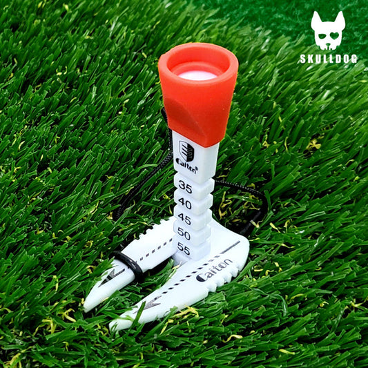 Height Adjusting Gold Tee, Ball Marker, Aiming Tee - 높이조절 에이밍 골프티 컨트롤 골프 티꽂이, 분실방지 줄티, 볼마커 겸용