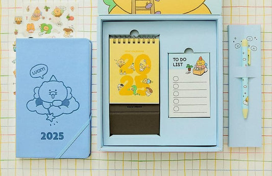 KAKAO 2025 Calendar and Planner (2025 Planner + Calendar + Mini Memo + Pen)