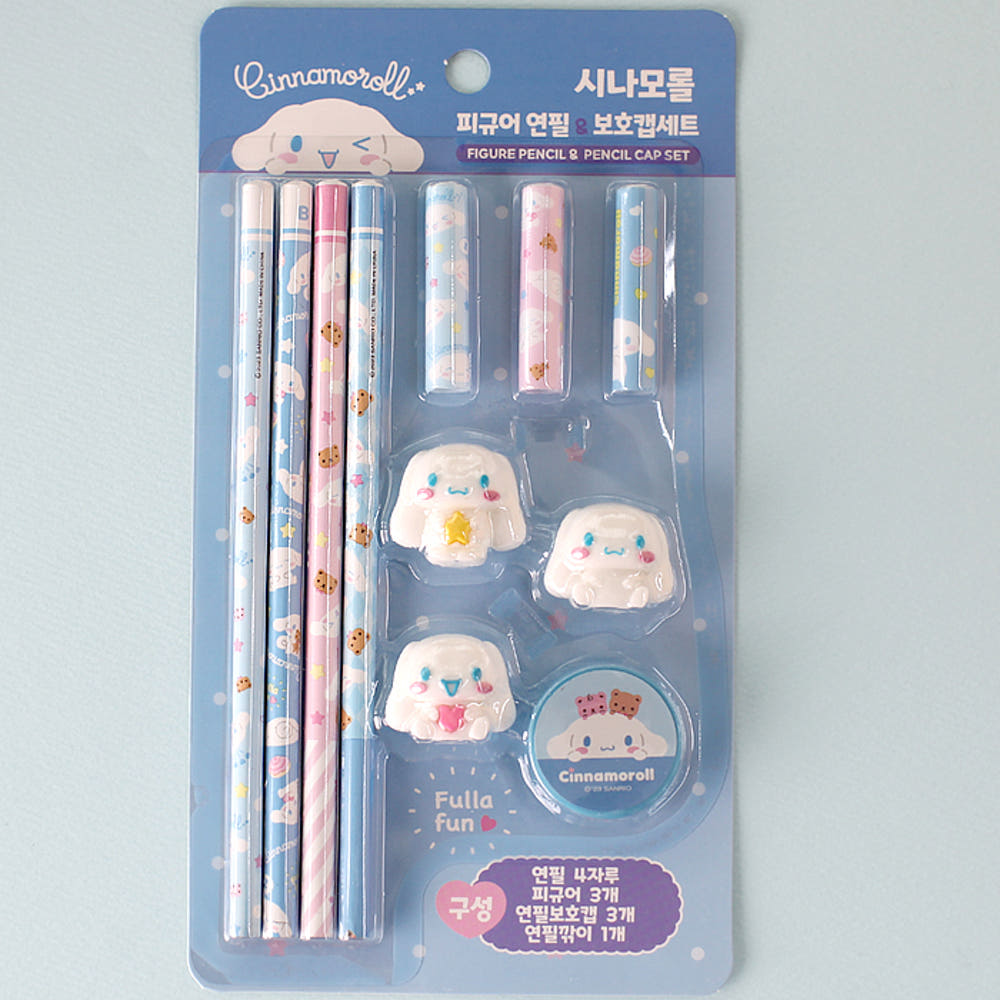 [Sanrio] Cinnamoroll Pencil Set - 시나로몰 연필 학용품 세트